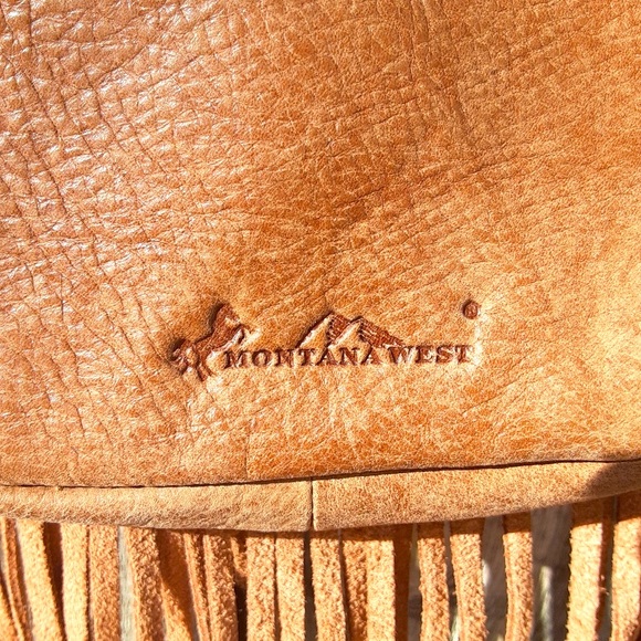 Designer Montana West. Genuine leather, cowhide fringe bag. - Picture 4 of 8